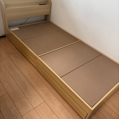 シングルベッド フレーム＋マットレス の画像