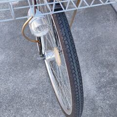 歳末処分価格！ 防犯登録致します。ステンレスハンドルオートライト26インチ自転車の画像