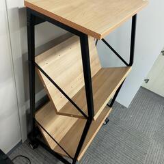 レシル 天板付き ファイルワゴン A4ファイル対応 ブックラックワゴン 幅582×奥行392×高さ1033mmの画像