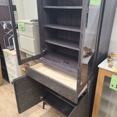 食器棚　黒の画像
