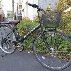 ２７インチのシティサイクルです。ＬＥＤオートライト、外装６段ギア付です。の画像