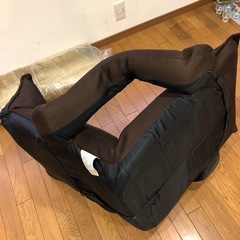 シンプルな座椅子（ブラウン）の画像