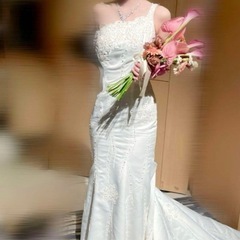 【アクセサリー付】ウェディングドレス　マーメイドの画像