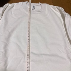 ロサンゼルスアパレル14オンス　ホワイト長袖トレーナー2XLの画像