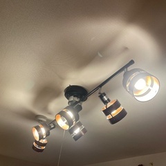 シーリングライト　ウッドリング6灯の画像