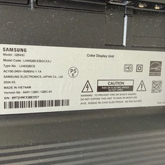 Samsung 43イン 4K 2024年製 デジタルサイネージ QB43C リモコン別売の画像