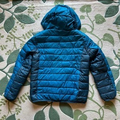 LOGOS Park ロゴス　フード付きジャケット ブルーグリーン／グレー Lサイズ美品の画像