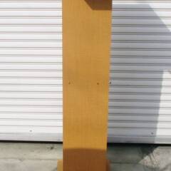 ミラー付 ハンガーラック キャスター付 幅60 木製 おしゃれ 子供 姿見 スリム クローゼット コートハンガー 収納棚　直接引取歓迎の画像