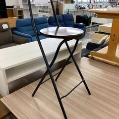 ★リユースのサカイ千葉中央店★  折り畳みテーブル 茶/黒 H87×D41×W32 クリーニング済み TC5866の画像