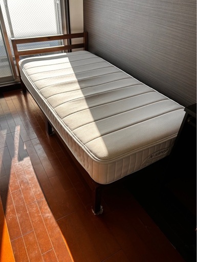 直接または近隣エリア配送のみ/ニトリ 人気 木製シングルベッド