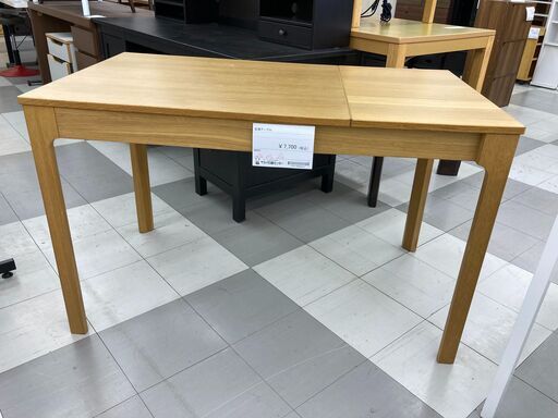 ★リユースのサカイ千葉中央店★  拡張テーブル 茶系 H75×D70×W80～120 クリーニング済み TC5867