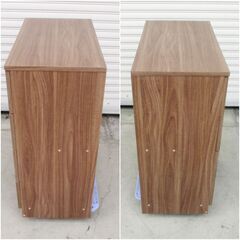 イオン　ワイド　4段　チェスト　タンス 幅75 奥行40 木製 棚 収納　ケース 棚 大容量 シンプル 衣類収納 リビング収納 棚の画像