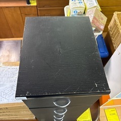 【ジャングル深井店】★スリム5段チェスト ブラック  収納 おしゃれ 家具 簡易クリーニング済 堺市 深井の画像