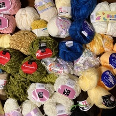 毛糸色々の画像