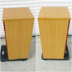 スリム　ミニ　5段　チェスト　高さ80x幅33x奥行37㎝　コンパクト　収納　棚　ミニタンス　小物入れ　整理棚　キャビネット　の画像