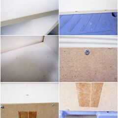 白　フリーボックス　5段　カラーボックス　2列　収納棚　大容量収納 　ホワイト　飾り棚 木製 スリム 　本 漫画　オープン収納の画像