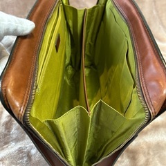 ポールスミスPaul Smithビジネスバッグ ビジネスバック ブリーフケース 書類鞄 bag かばん カバン  brown ブラウン茶色系 レザー、牛革、本革メンズ（men’s）男性用紳士ユニセックス男女兼用横幅約40センチ高さ約31センチマチ約8センチの画像