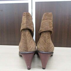 中古美品 Alfredo BANNISTER ショートブーツ サイズ38 ブラウン系 No.5022039 元箱付き 靴 クツ くつ 苫小牧西店 の画像