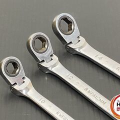 【久留米】【引き取り限定】【中古品】MAC TOOLS マックツールズ RWF610MM/RWF612MM/RWF614MM コンビネーションラチェットレンチ 3点セット サイズ:10・12・14の画像