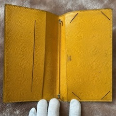 HERMES エルメス  ■種類 手帳ケース 手帳入れ 手帳カバー  ■カラー ブルー　青色系 イエロー　黄色系 バイカラー高さ　約17センチ 横幅　約10センチ マチ　約1.5センチフランス製の画像
