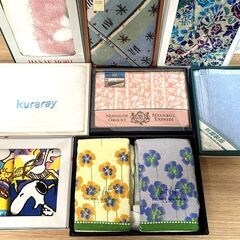 【B492】未使用品/ギフトタオル/バスタオル/フェイスタオル/インテリアマットなど/8箱セットの画像