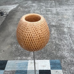 ★動作良好★IKEA フロアスタンドライト 竹 バンブー★の画像