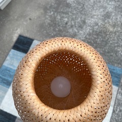 ★動作良好★IKEA フロアスタンドライト 竹 バンブー★の画像