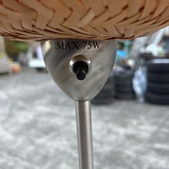 ★動作良好★IKEA フロアスタンドライト 竹 バンブー★の画像