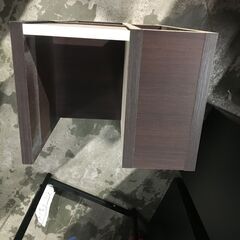 ディスプレイシェルフ ダークブラウン 高さ795×幅385×奥行295mm マガジンラック 25l菊DOの画像