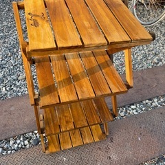 折りたたみ木製ラックの画像