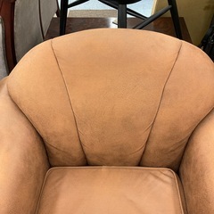 1人掛けソファー　スエード調
の画像