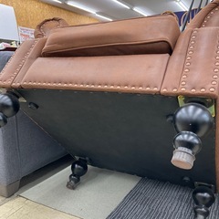 1人掛けソファー　スエード調
の画像