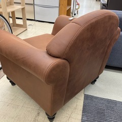 1人掛けソファー　スエード調
の画像