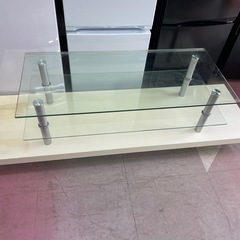 【オシャレ】ガラステーブル　3段テーブルの画像