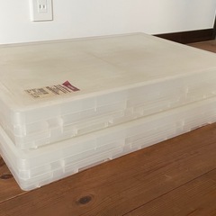 無印良品　折りたたみ収納ボックス　キャリーボックスの画像