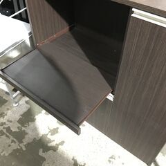 ニトリ レンジ台 8890770 ダークブラウン 高さ890×幅895×奥行395mm 25l菊NSの画像