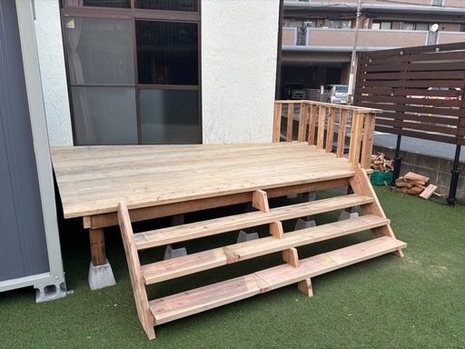 ウッドデッキ作成致します。写真追加