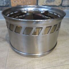 1回使用 ナフコ フレイムストーブ LL ステンレス製 収納バッグ付きの画像