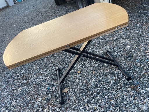 AILS 昇降テーブル 幅120 ガス圧式 キャスター付き 伸長式 バタフライ 東馬（Tohma） 昇降式テーブル ガス圧 120 おしゃれ 昇降テーブル