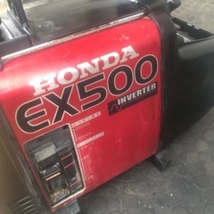 実働　小型軽量　激レア　インバーター発電機　HONDA製　EX500  並列運転搭載の画像