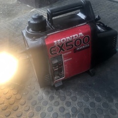 実働　小型軽量　激レア　インバーター発電機　HONDA製　EX500  並列運転搭載の画像