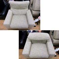 HUKLA T875 1人掛けソファ/1Pソファ ファブリック モダンデザイン 可動式背もたれ フクラ ソファー 椅子 家具 札幌市厚別区 厚別店の画像