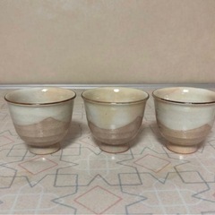 紫野　汲出茶碗　湯呑み　5客　萩焼き？の画像