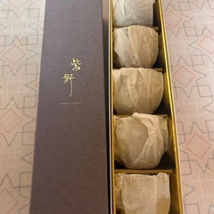紫野　汲出茶碗　湯呑み　5客　萩焼き？の画像