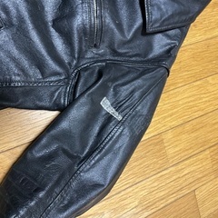 レトロな皮ジャンの画像