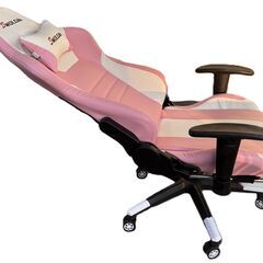 Dowinx ゲーミングチェア オットマン付き ピンクの画像