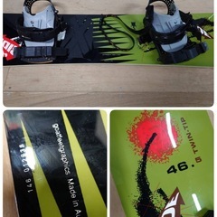 ● L) RIDE 46.5 TWIN.TIP/Made in Austria/146cm ライド スノーボード ビンディング 2点セット  中古 ④の画像