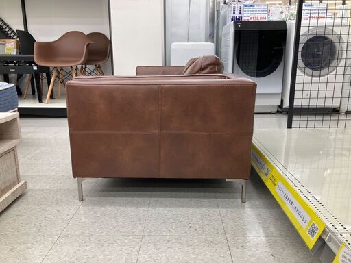 モダンデコ 3人掛けソファー ブラウン 【トレファク/トレファクベイシア前橋モール店/リサイクルショップ】