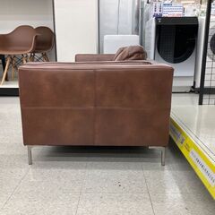 モダンデコ 3人掛けソファー ブラウンの画像