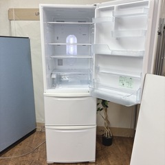 I343 🌈 ジモティー限定価格！ エコナビ搭載♪ Panasonic 冷蔵庫 (365L) ⭐ 動作確認済 ⭐ クリーニング済の画像